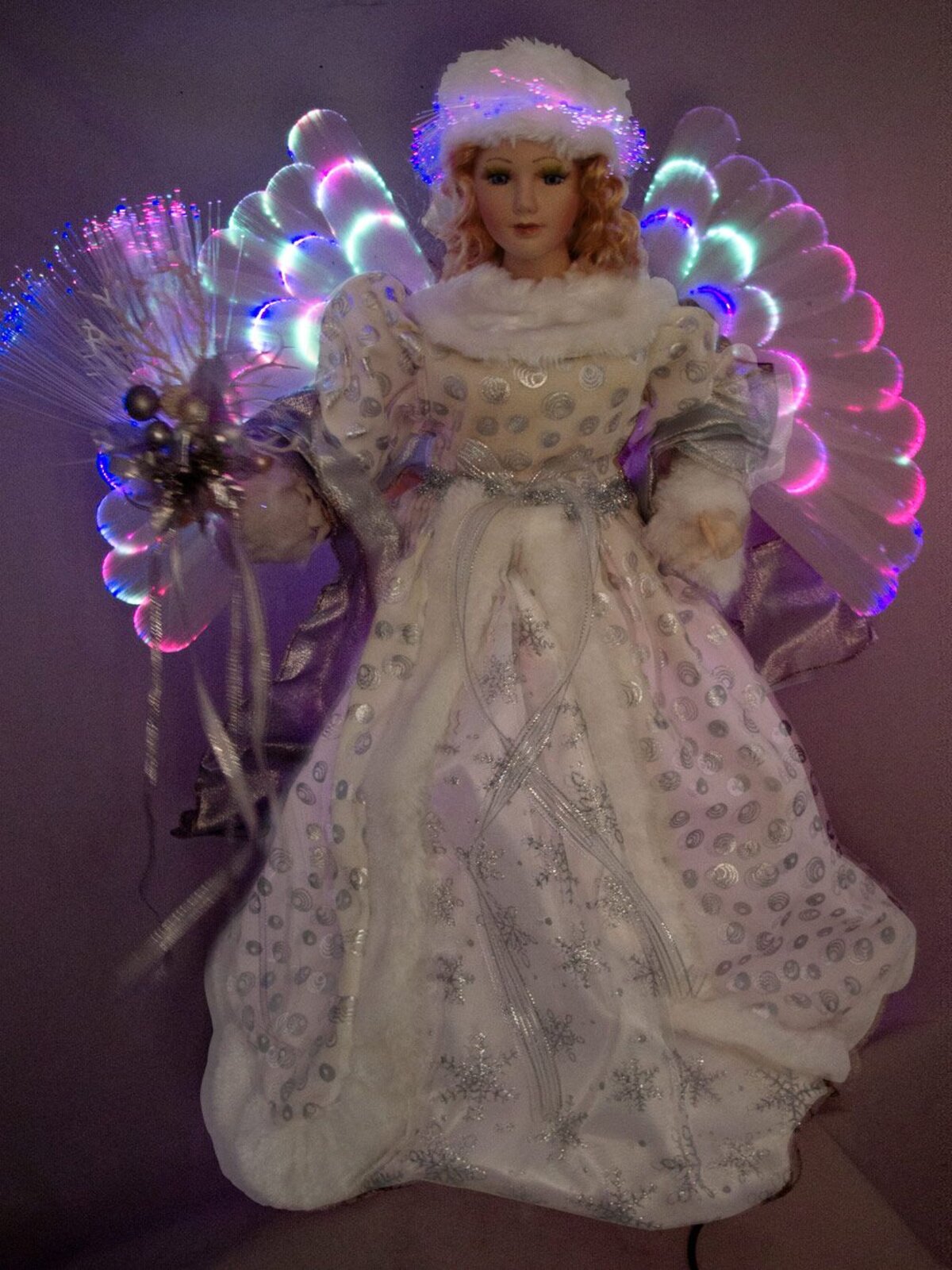 Angel With Harp Fibre Optic Animation - 47cm — image 4