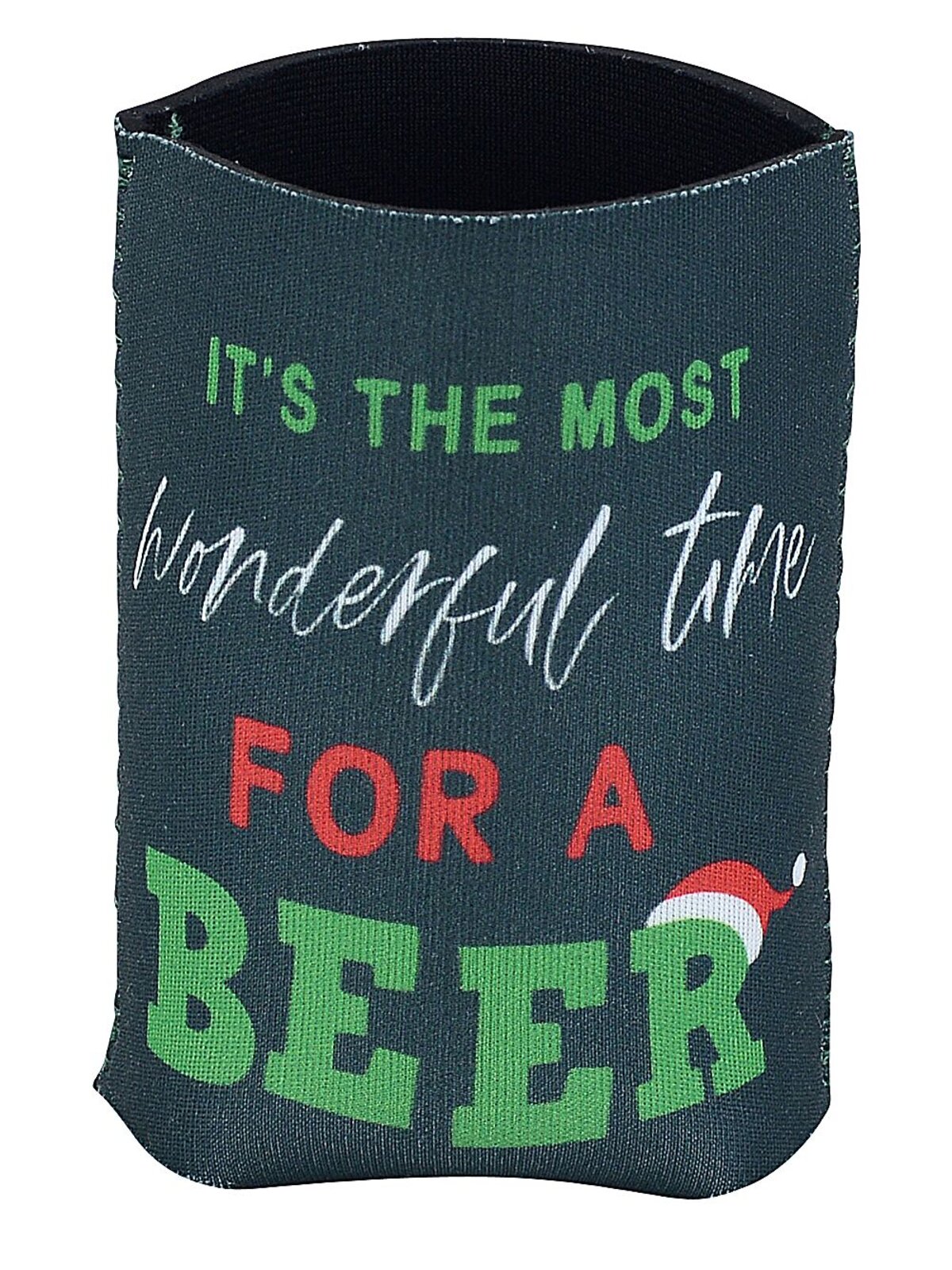 Assorted 10cm Stubby & Can Holders | Santa Suit Or Festive Text Design — image 2