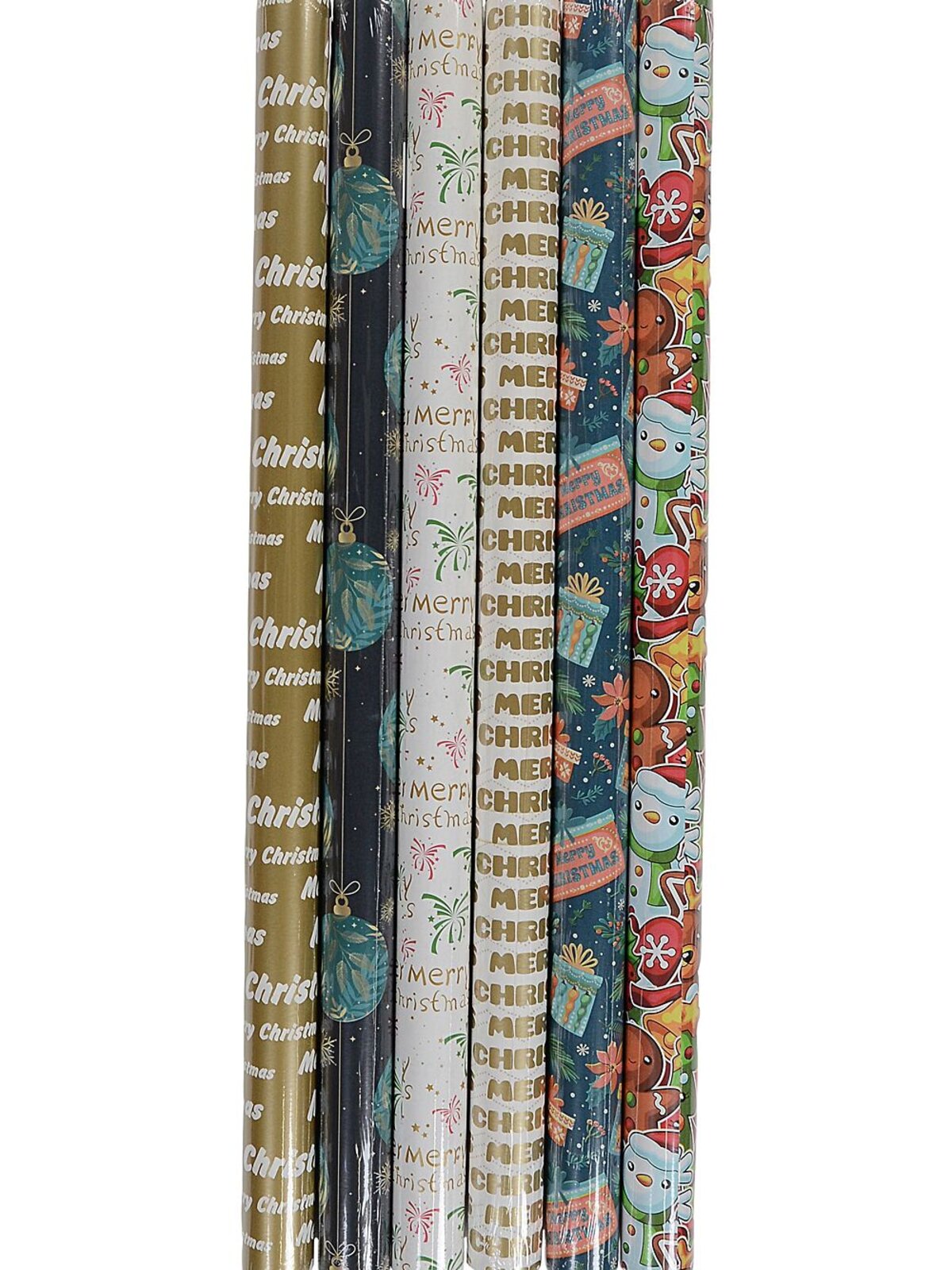 Assorted Christmas Motto & Festive Icon Paper Gift Wrap | 3m x 70cm — image 2