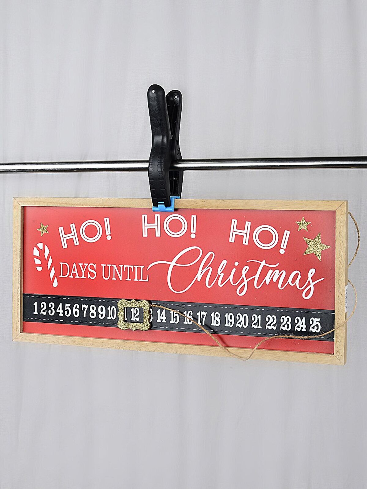Black Spring Clamp Clip | 10cm Heavy Duty Grip For Christmas Garlands & Decor — image 2