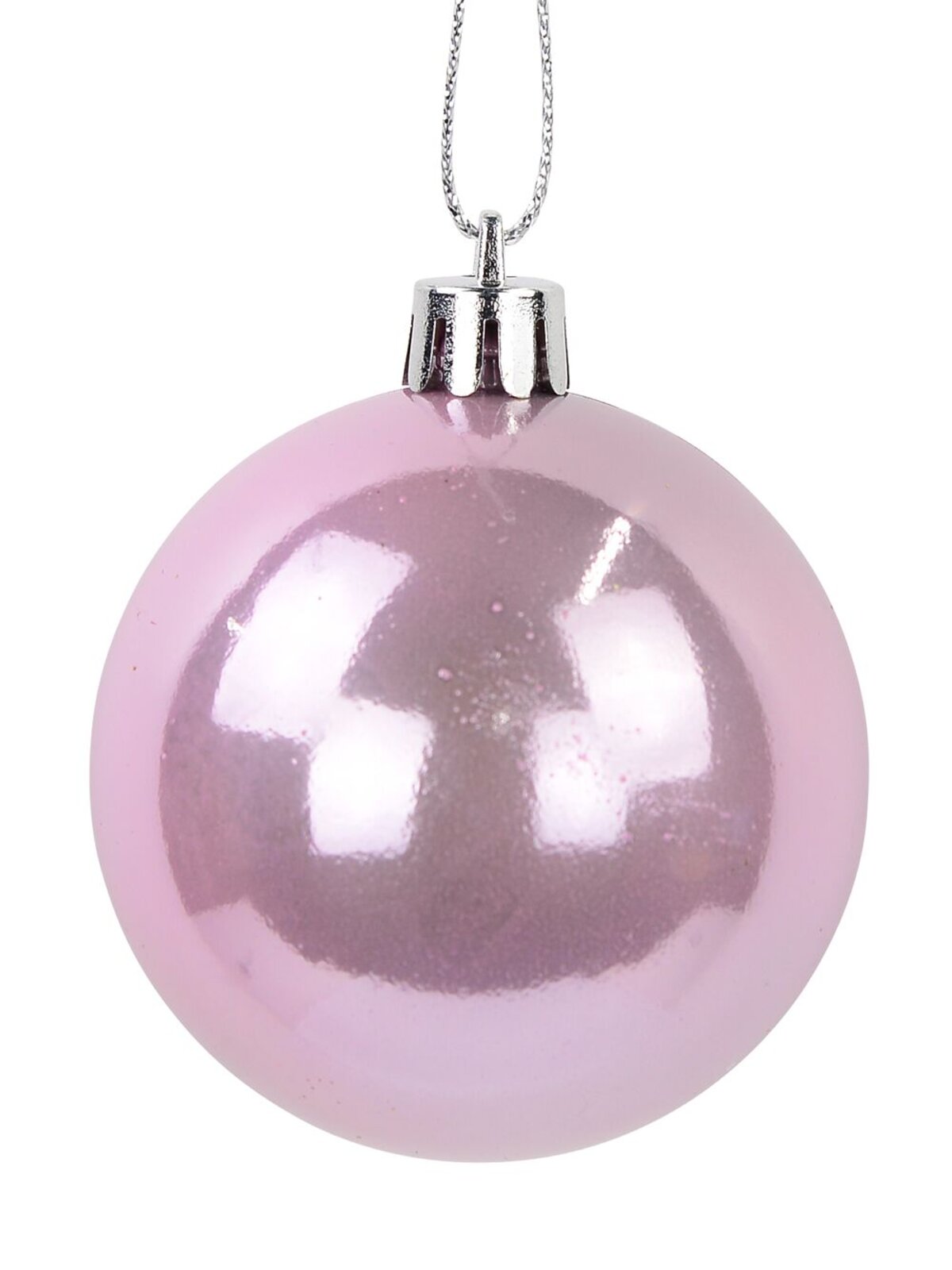 Blush Pink, Gold & Soft Pink Bauble Set in Gloss, Matte & Glitter - 12 x 60mm