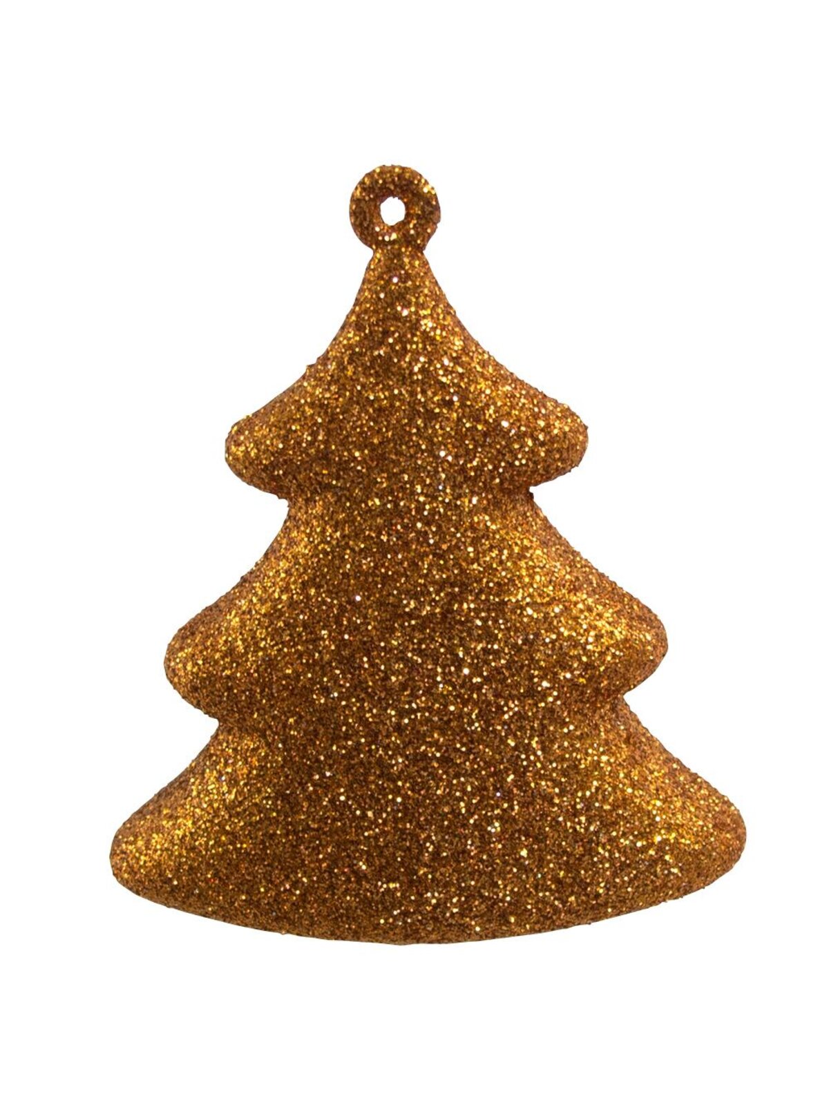 Chocolate, Copper & Gold 3D Tree Hanging Decorations - 4 x 70mm