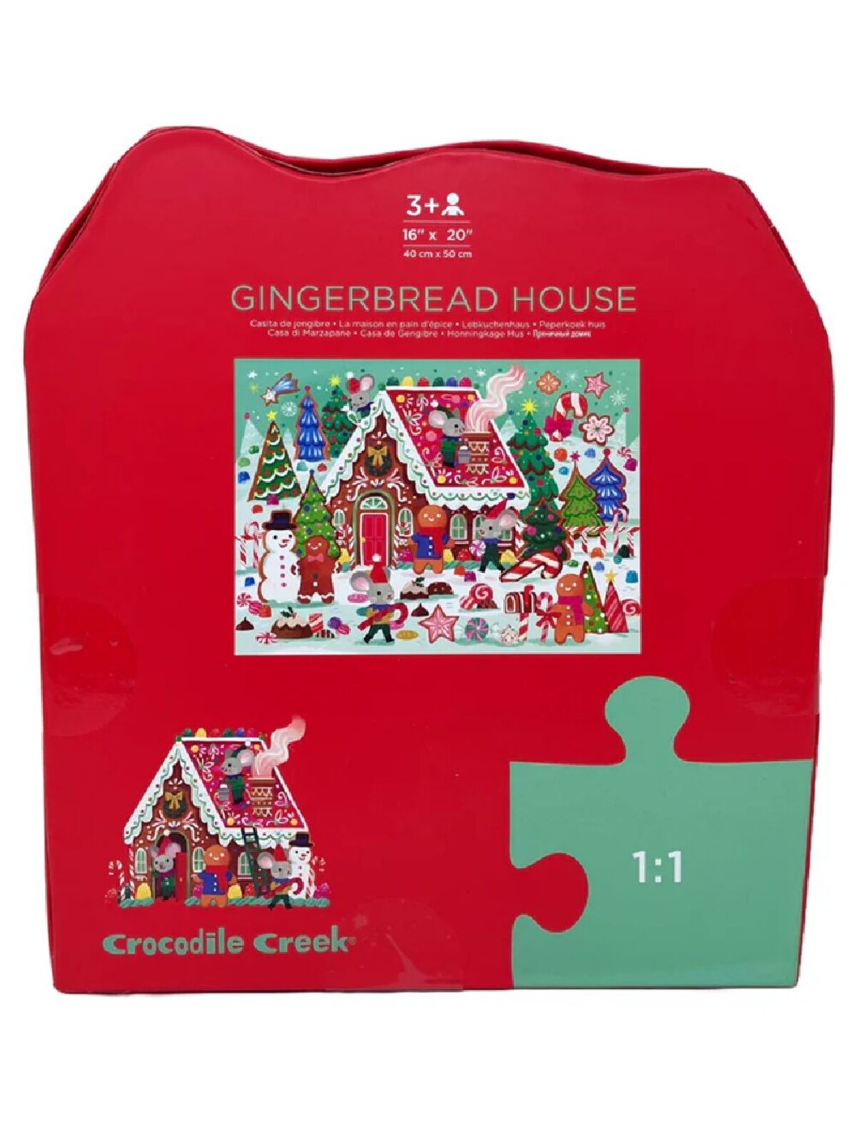 Crocodile Creek Gingerbread House Floor Puzzle | 36 Piece Junior Jigsaw — image 4