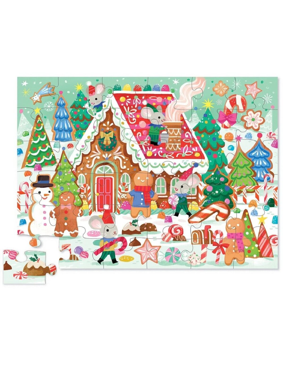 Crocodile Creek Gingerbread House Floor Puzzle | 36 Piece Junior Jigsaw — image 3