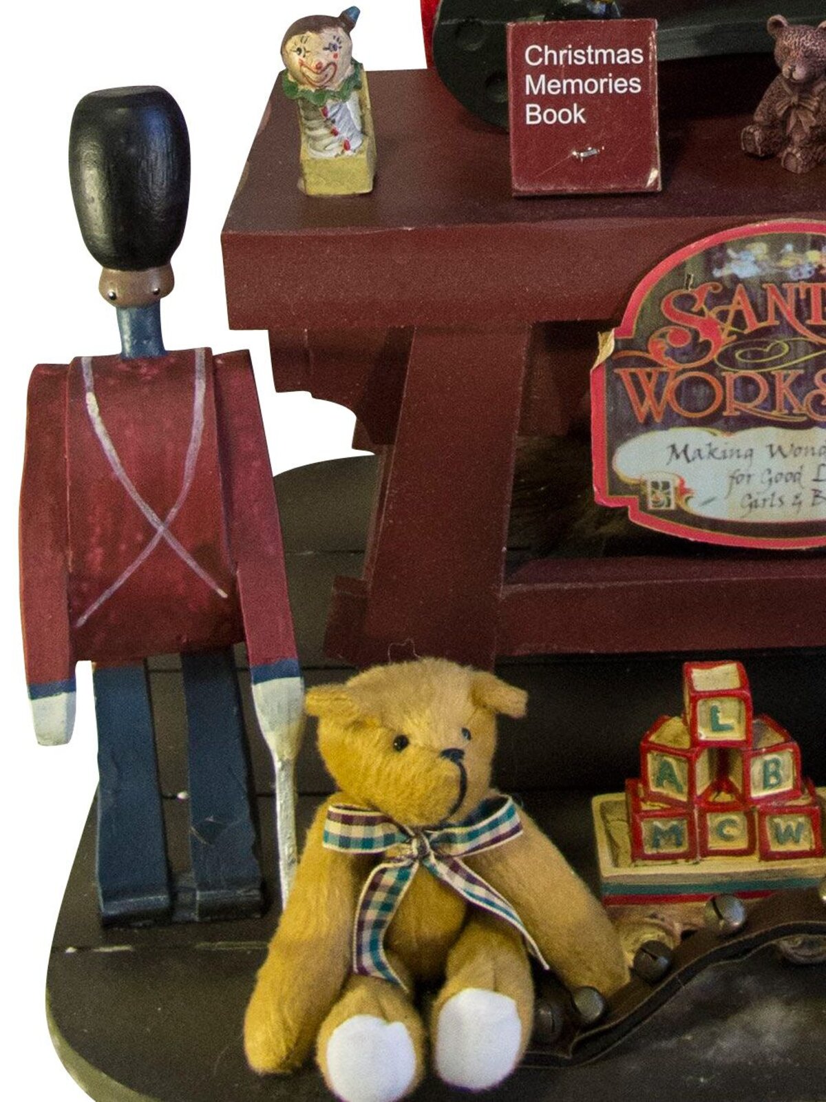 Decorative Santa At Workshop Desk With Toys - 55cm — image 6