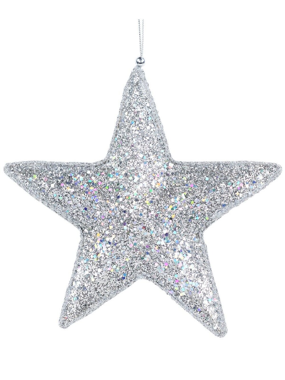 Dual Sided Champagne & Silver Star Whimsical Essential Ornament | 19cm — image 3