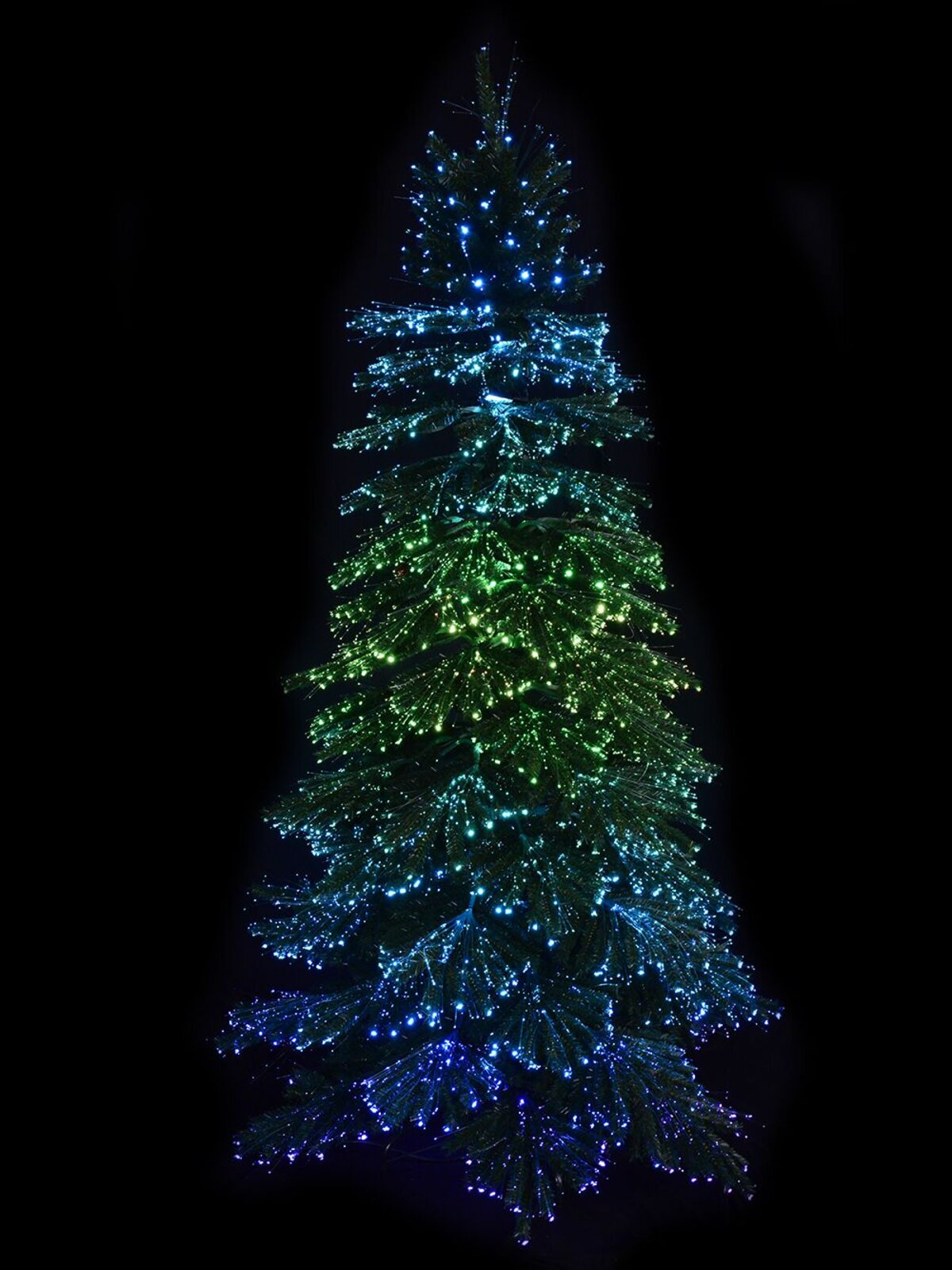 Dynamic Starry Night & Static Light Fibre Optic Tree - 2.3m