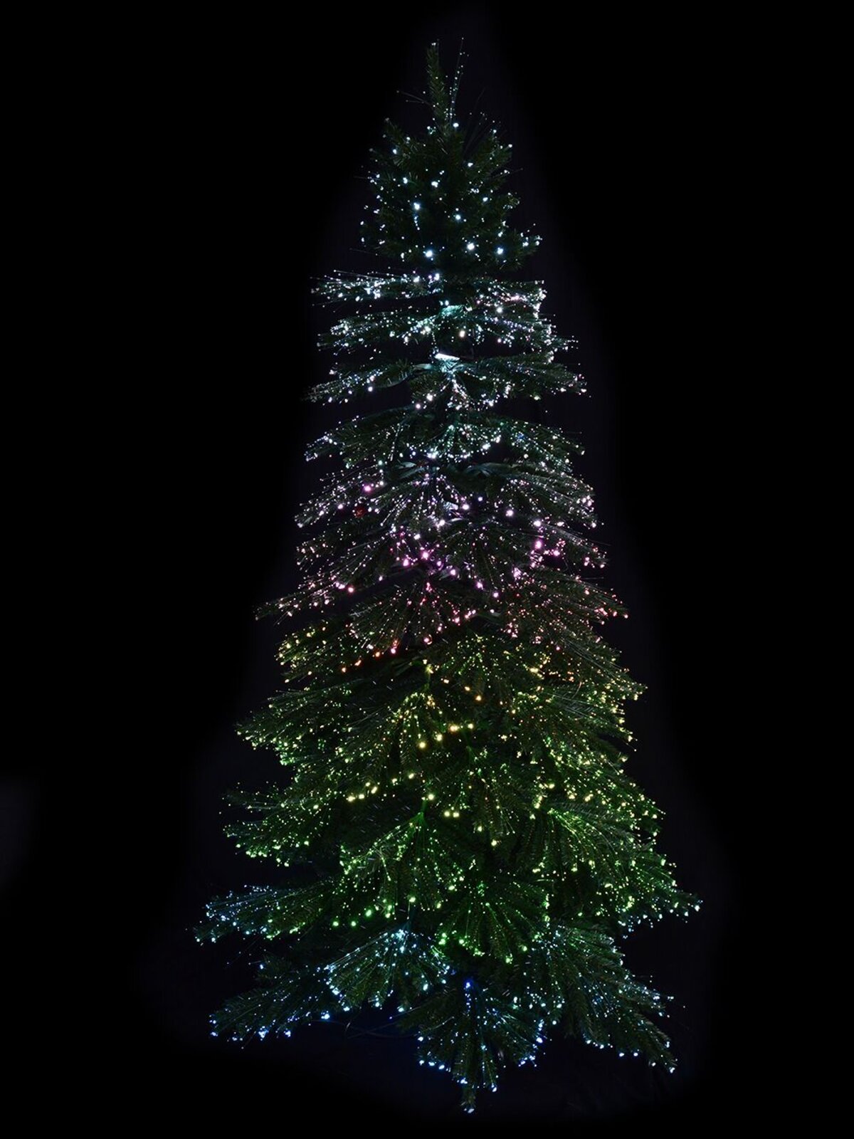 Dynamic Starry Night & Static Light Fibre Optic Tree - 2.3m