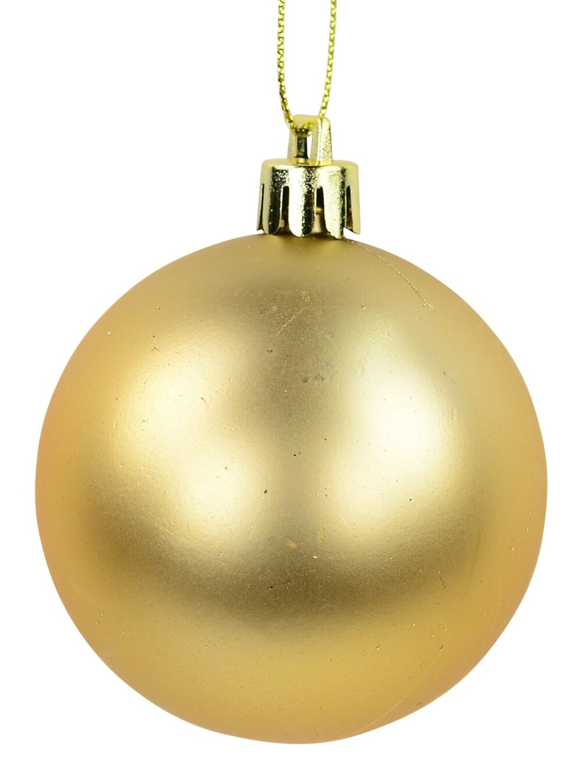 Gloss, Matte, Pearl, Glitter & Striped Gold & Champagne Baubles - 64 x 60mm