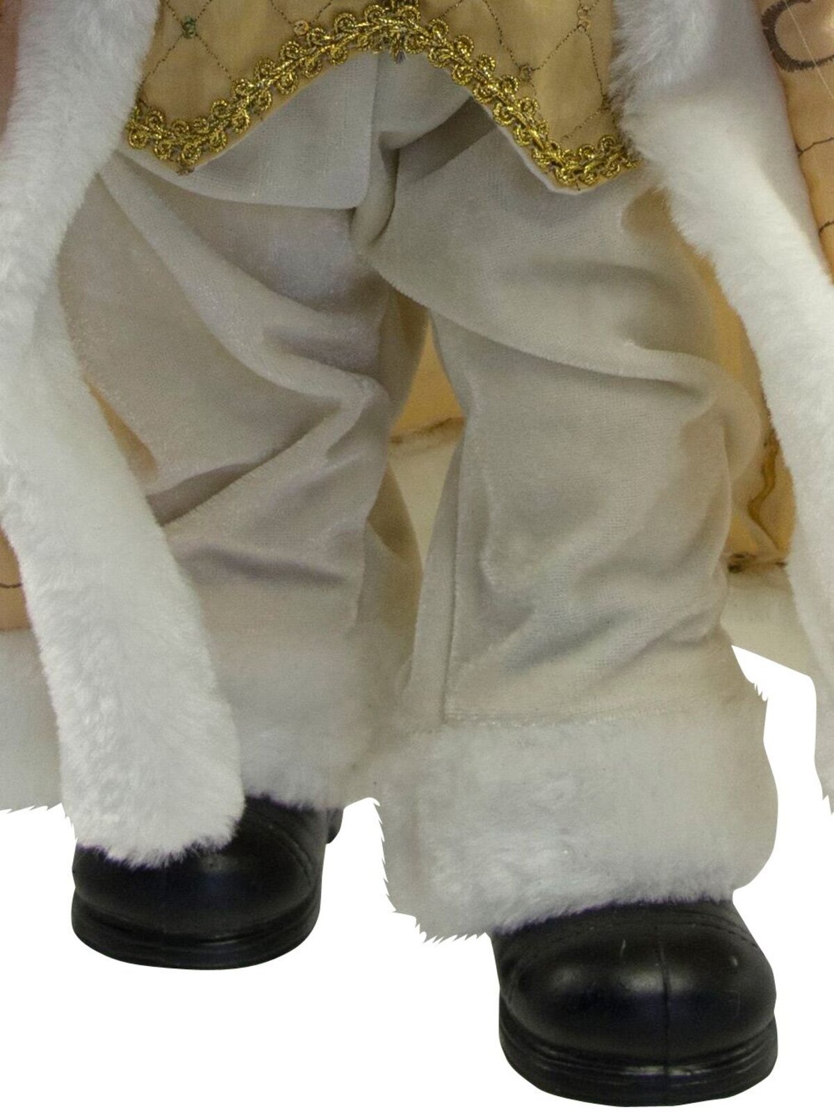 Gold & Ivory Suit Standing Decorative Santa With Gifts - 46cm — image 10