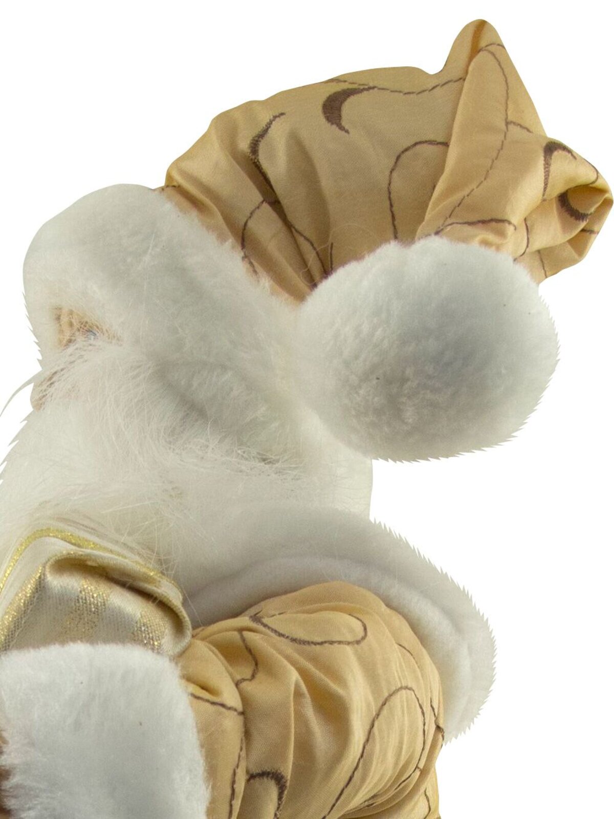Gold & Ivory Suit Standing Decorative Santa With Gifts - 46cm — image 6