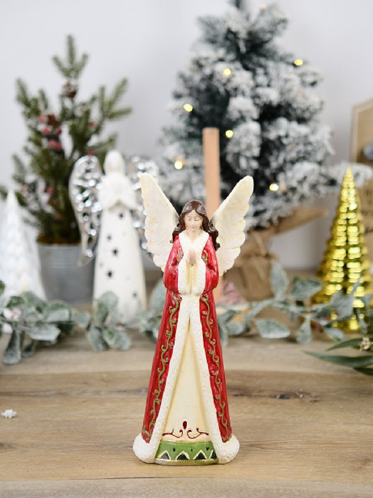 Gorgeous Blessing Angel Decorative Christmas Resin Ornament - 30cm — image 5