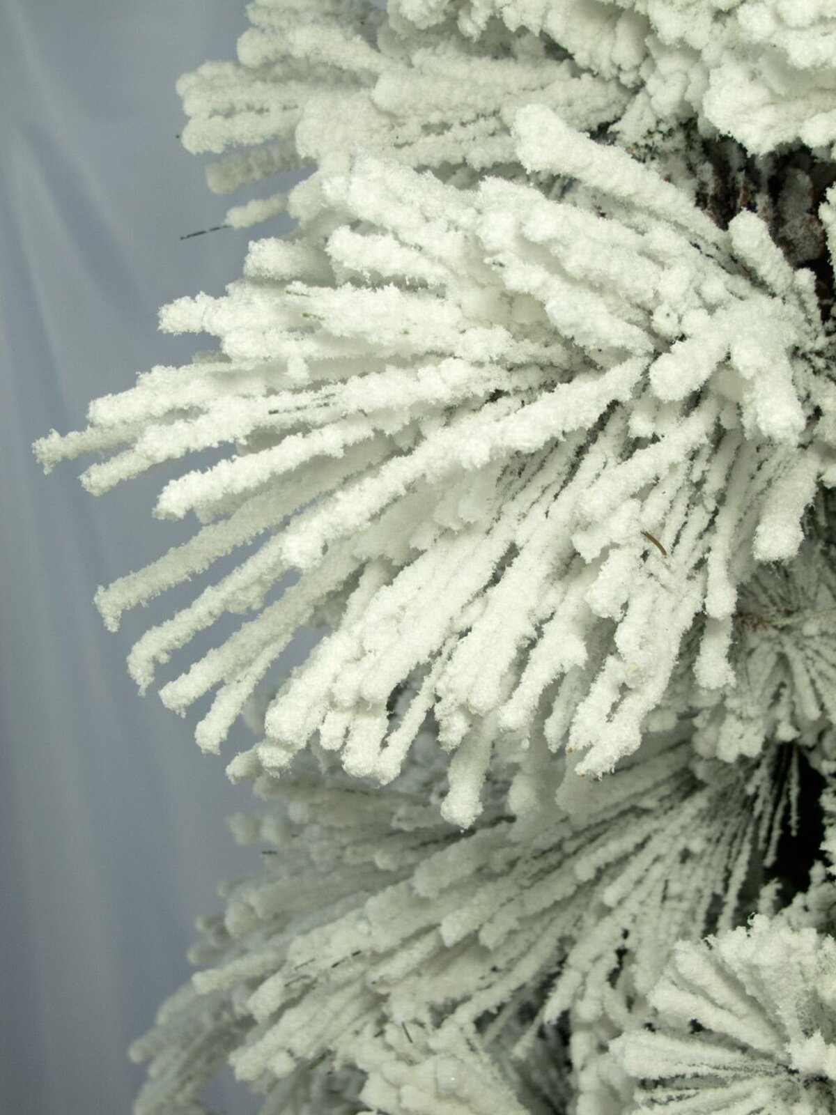 Heavily Flocked Alpine Christmas Tree With Pine Cones - 1.8m — image 3