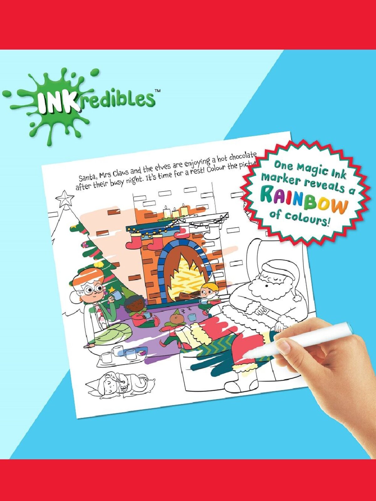 INKredibles Mess-Free Christmas Colouring Book - Reveal Pictures With Magic Ink — image 5