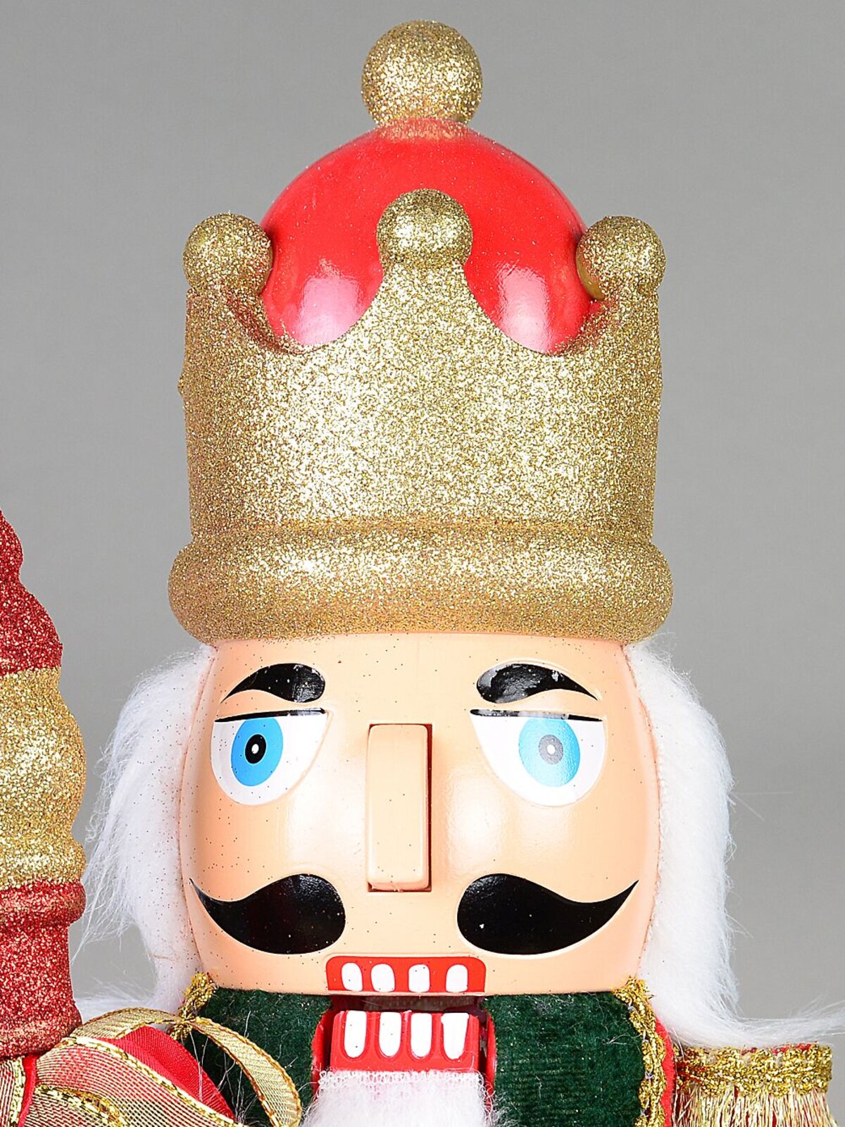 Large Classic Christmas Nutcracker With Finial Staff Decorative Ornament - 59cm — image 6