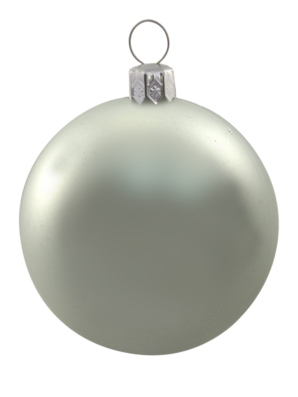 Metallic, Matt & Glittered, Silver & Flocked White Baubles - 20 x 60mm