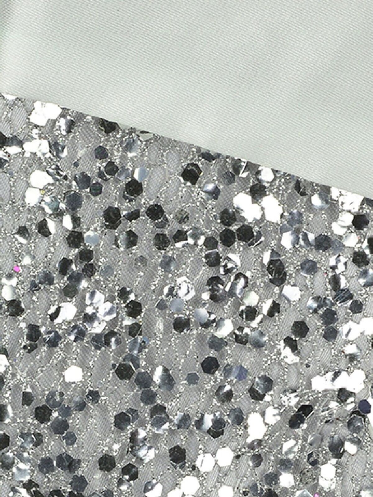 Mini Silver Sequin Christmas Stocking Hanging Decorations - 6 x 15cm — image 3