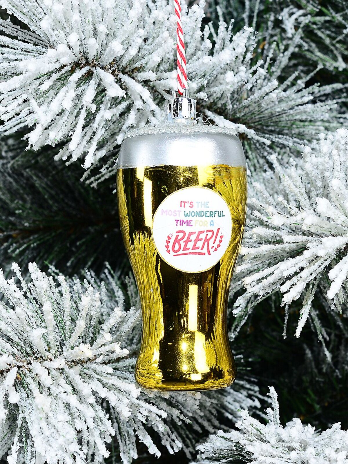 Most Wonderful Time For A Beer Whimsical Schooner Ornament | 10cm — image 2