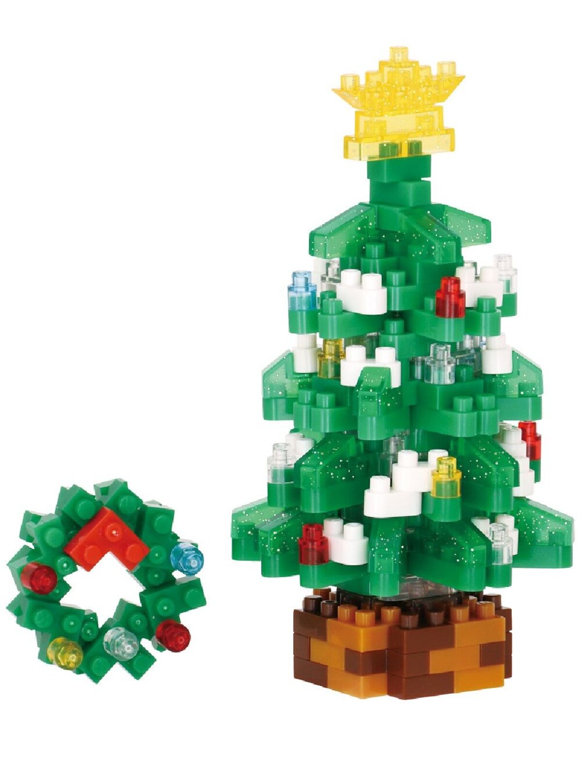 Nanoblocks Christmas Tree & Wreath Christmas Toy - NBC_369 200 Piece — image 2