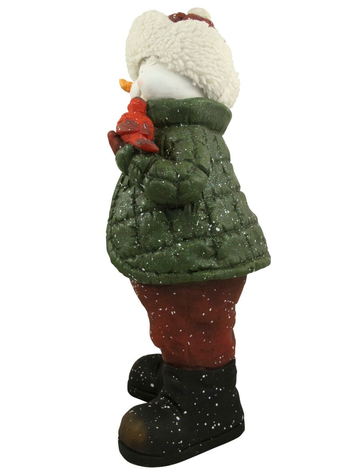 Nordic Resin Snowman Decor Holding Cardinal & Bird House - 61cm — image 8