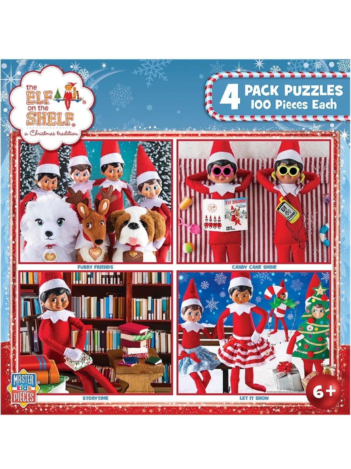Official Elf On The Shelf 4 Pack Jigsaw Puzzles | 100 Pieces Each — image 2