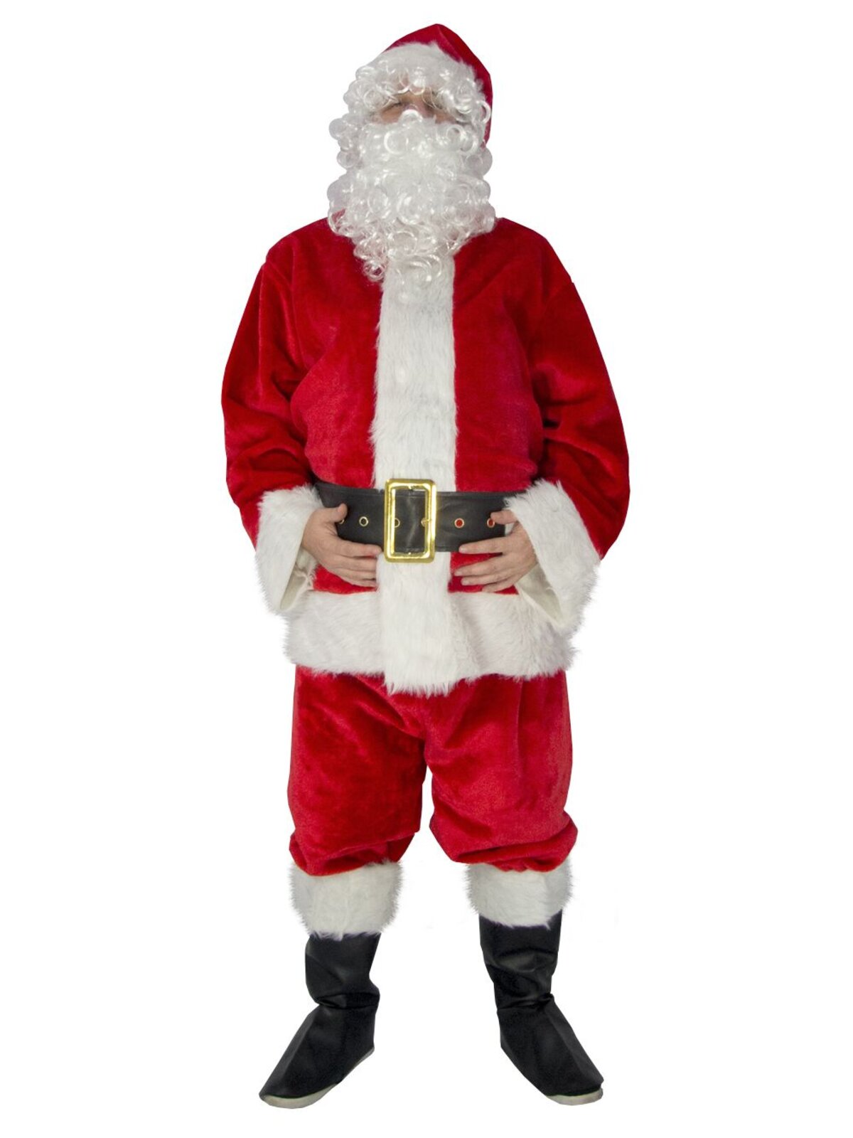 Premium 7 Piece Jolly Santa Suit Complete Costume Set | One Size Fits Most — image 8