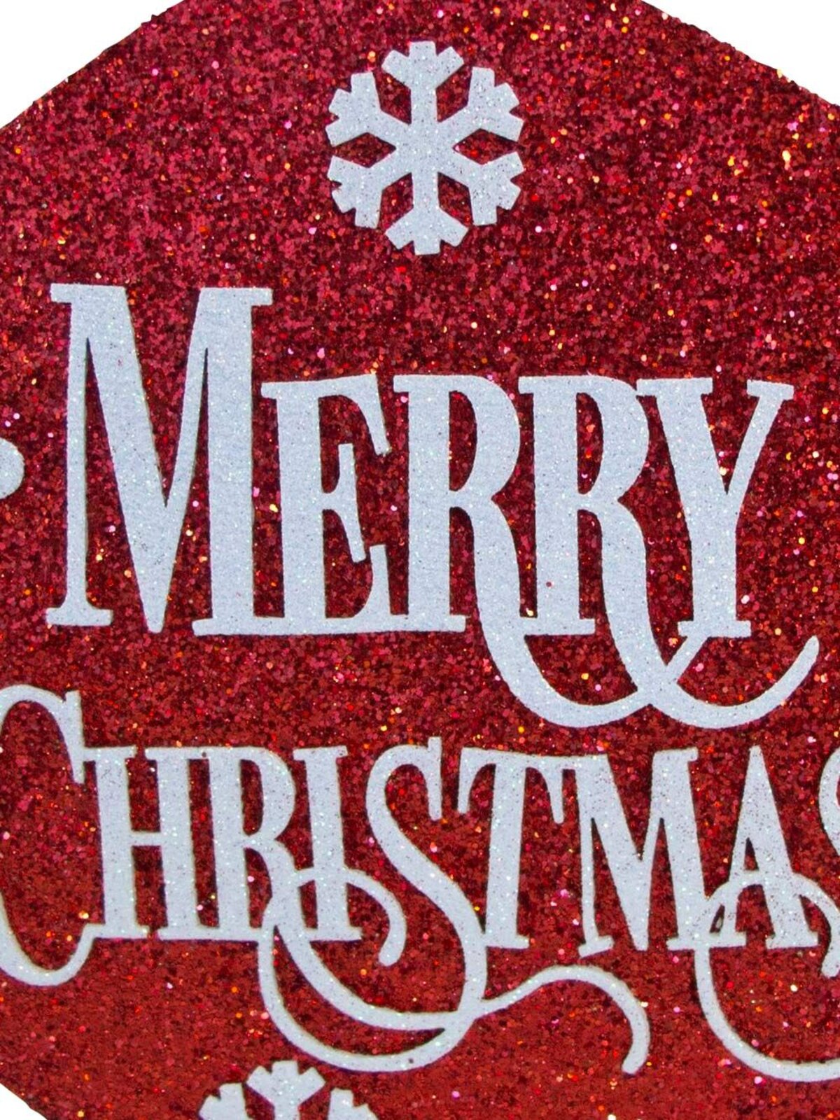 Red Bauble 2D Display Hanging Decoration - 35cm