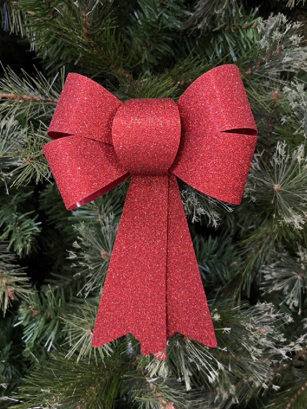 Red Glitter Timeless Signature Structured Bow | 24cm — image 2