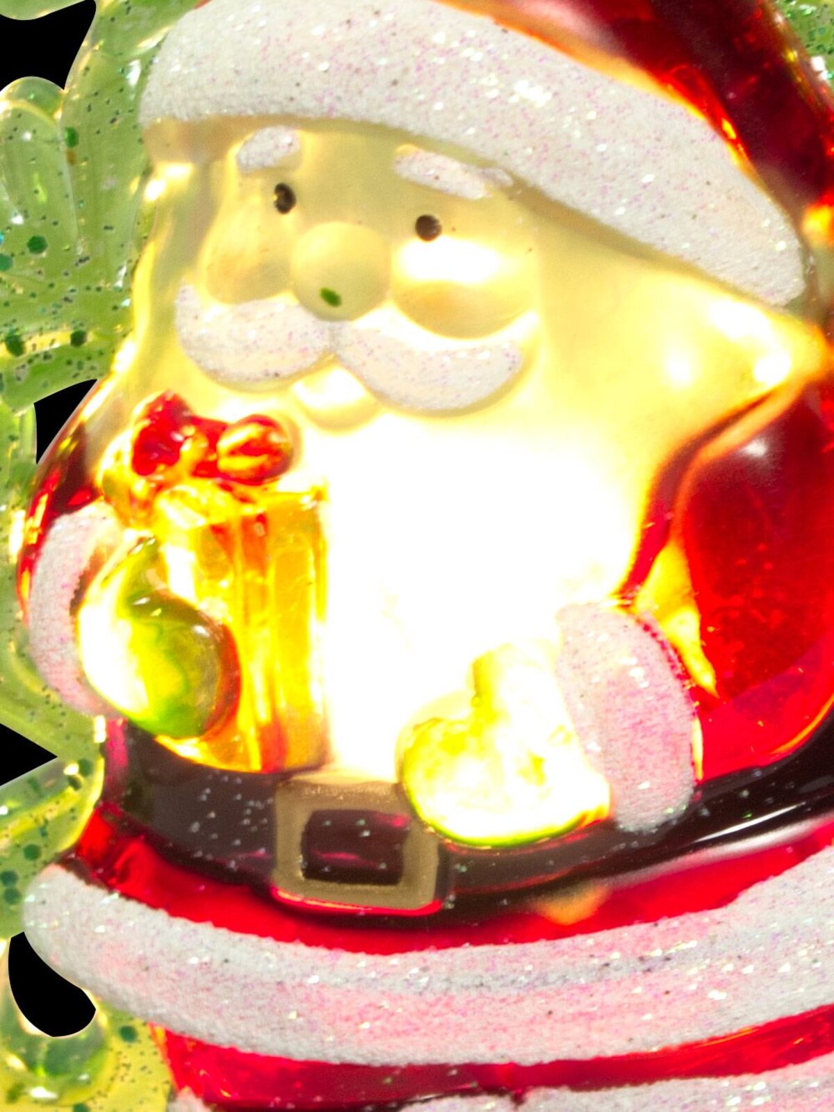 Santa & Christmas Tree Night Light - 15cm