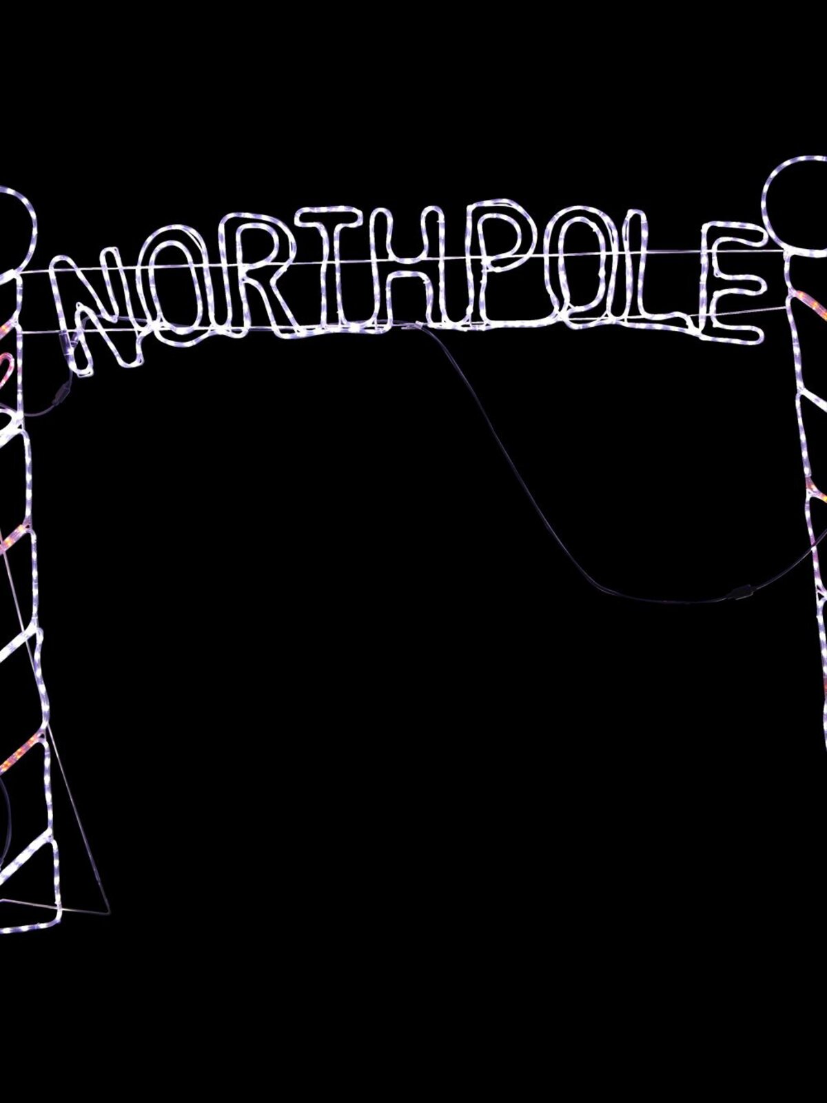 Santa & Deer North Pole Archway LED Rope Light Silhouette - 2.3m — image 5