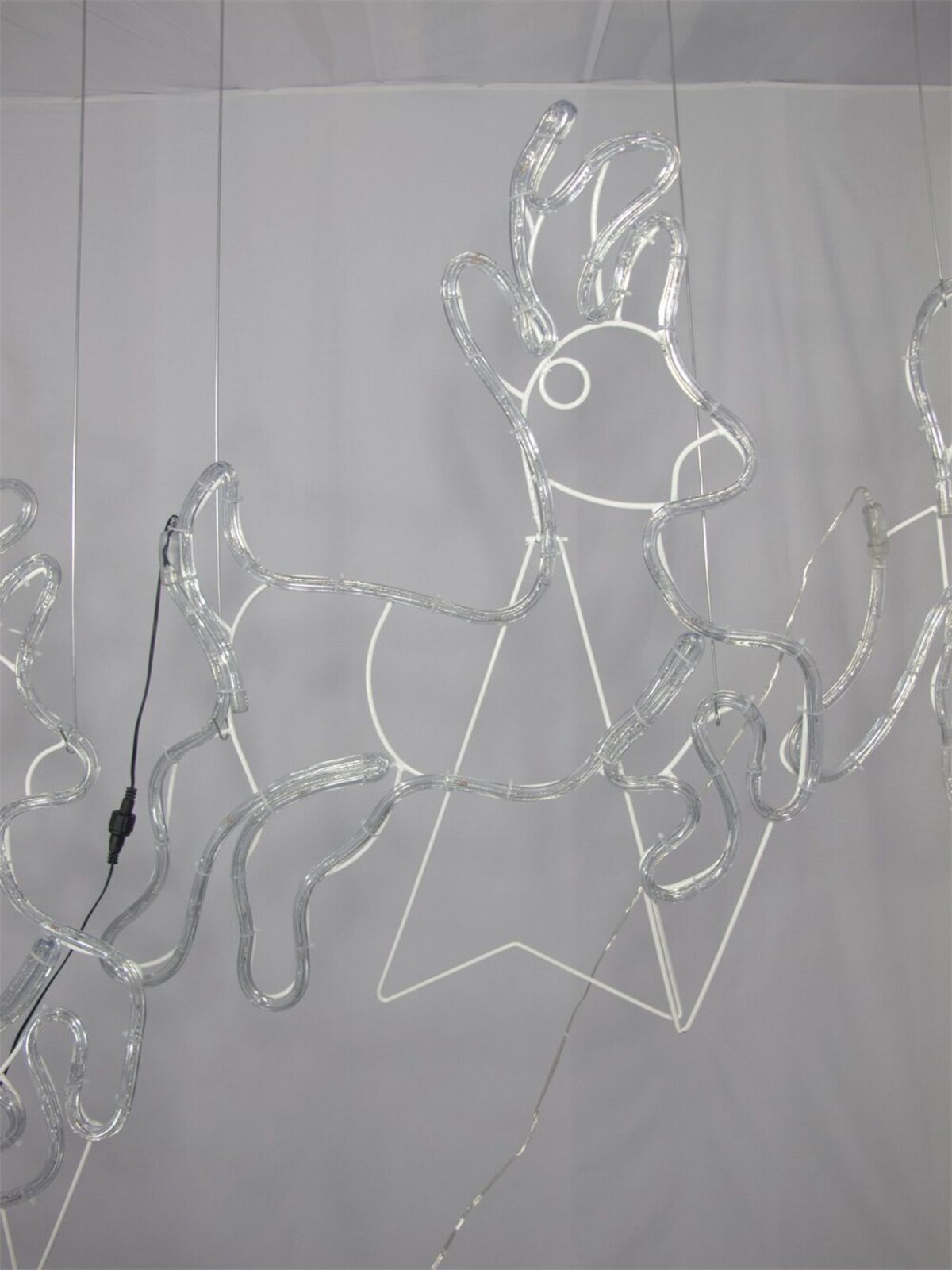 Santa, Sleigh & Reindeers LED Rope Light Silhouette - 2.5m — image 6