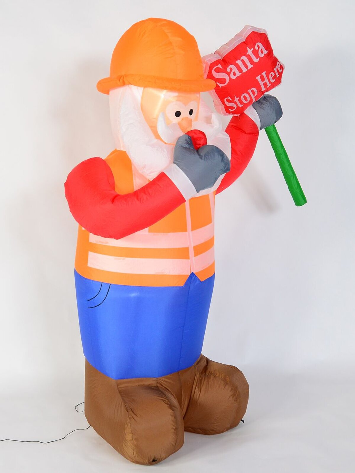 Santa Traffic Controller Illuminated Christmas Inflatable Display - 1.8m — image 3
