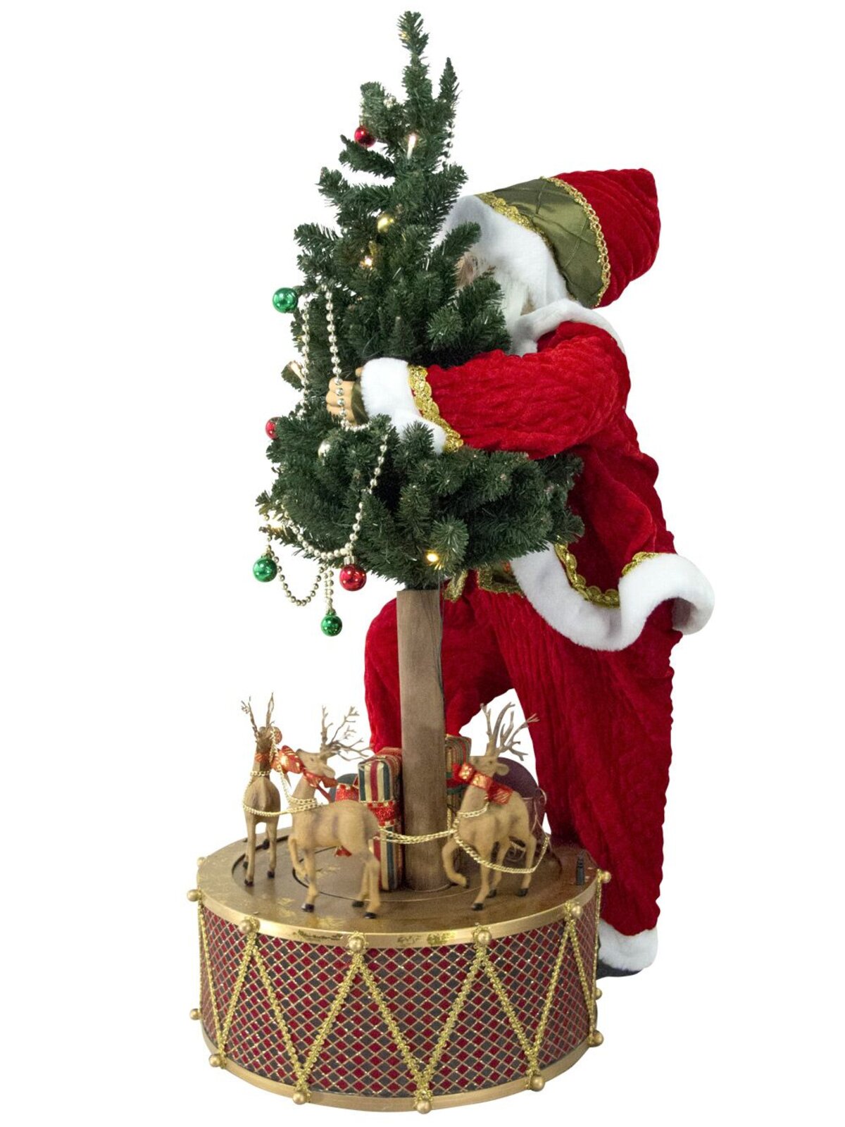 Santa With Rotating Train On Drum Musical Animation - 90cm — image 6