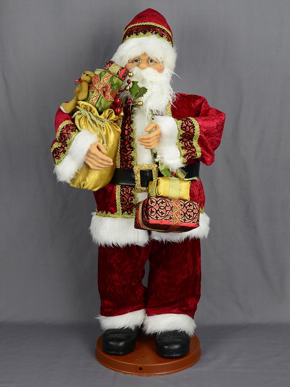 Singing & Hip Swinging Santa With Presents Musical Animation - 95cm — image 2