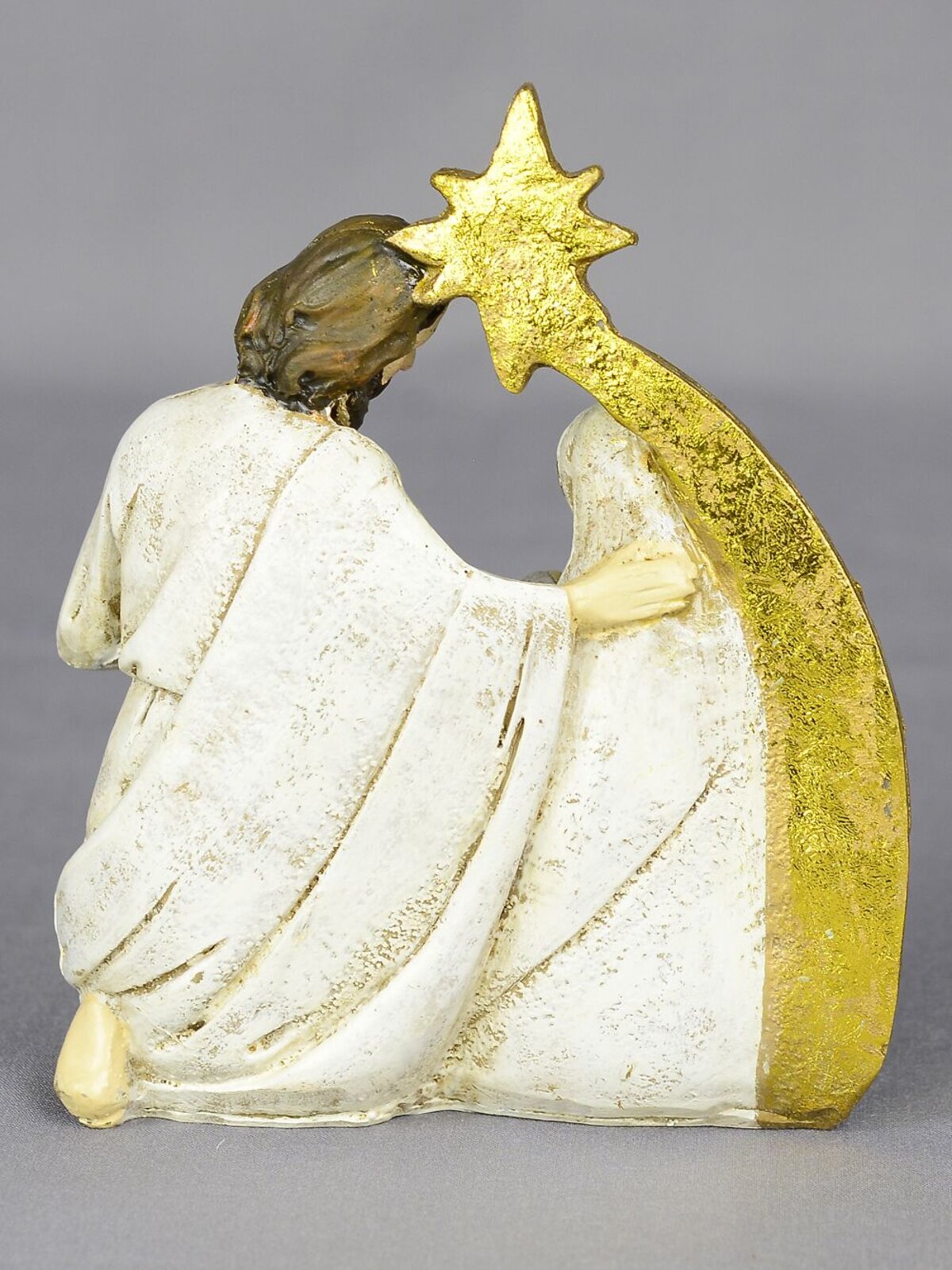 Small Nativity Scene With Mary, Joseph, Baby Jesus & Star - 11cm