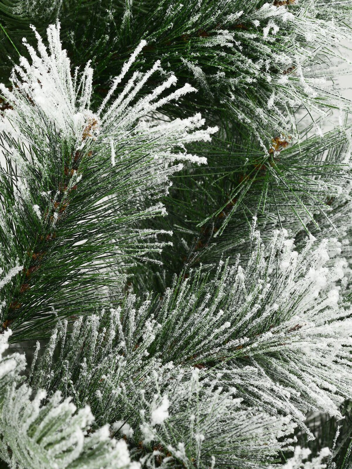 Snow Dusted Hinged Pine Christmas Tree With 626 Tips - 1.8m