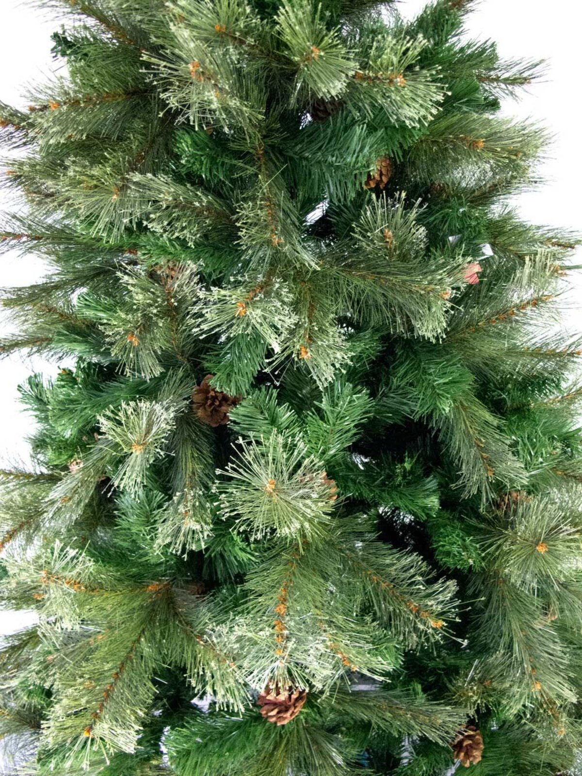 Swiss Pine Christmas Tree With Shortleaf Pine Cones & Twigs - 2.3m — image 2