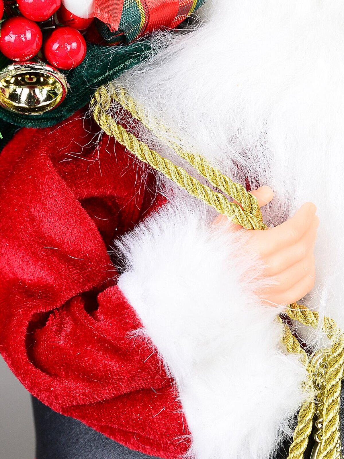 Traditional Father Christmas With Gift Sack & List Decorative Ornament - 46cm — image 9