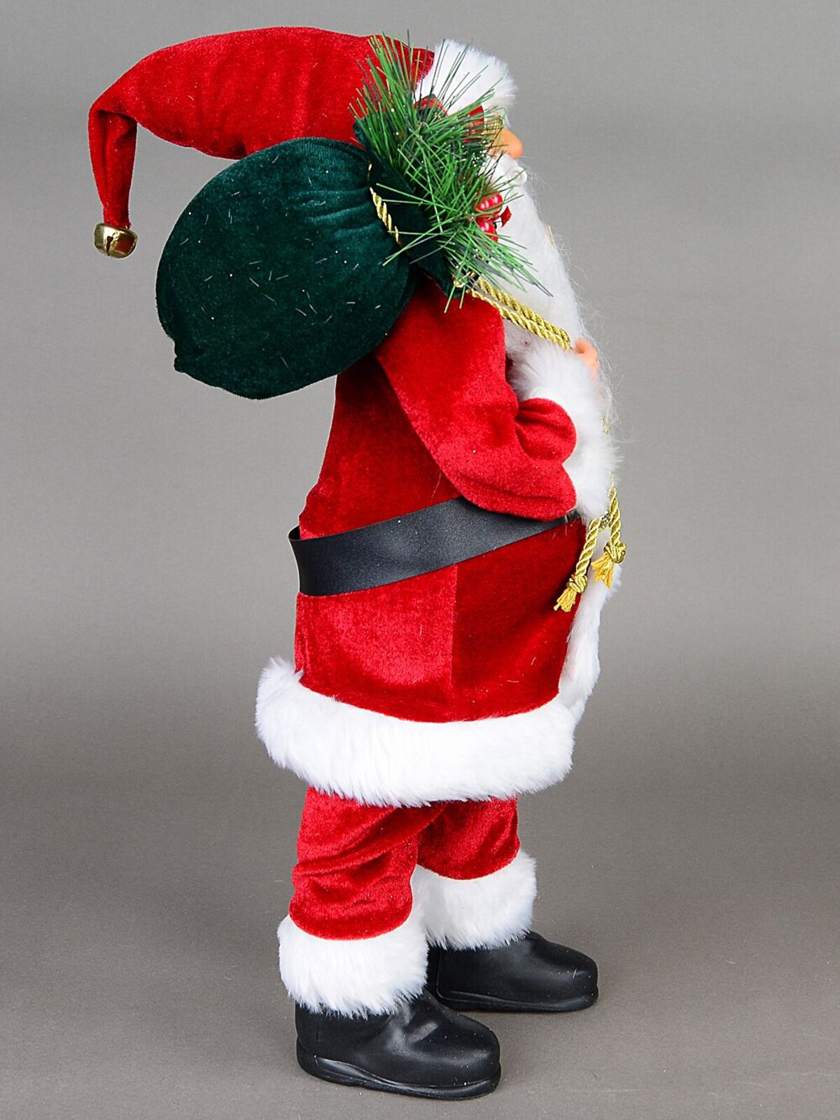 Traditional Father Christmas With Gift Sack & List Decorative Ornament - 46cm — image 4