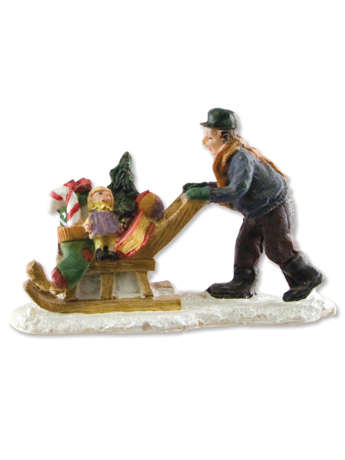 Traditional Resin Figurine  Town Scene - 9 Piece