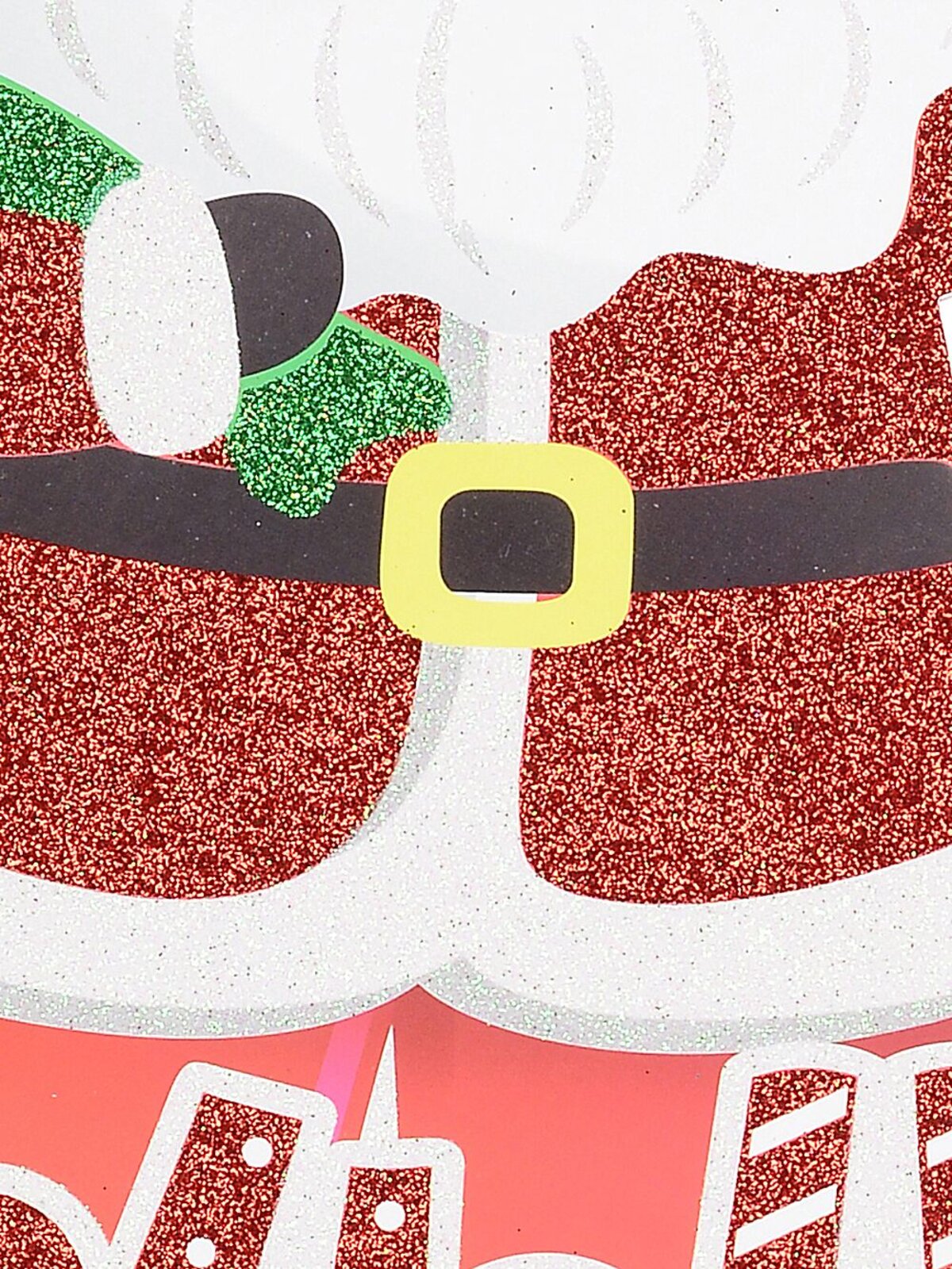 Traditional Santa ' Ho Ho Ho ' Double Sided Wall Decoration - 38cm