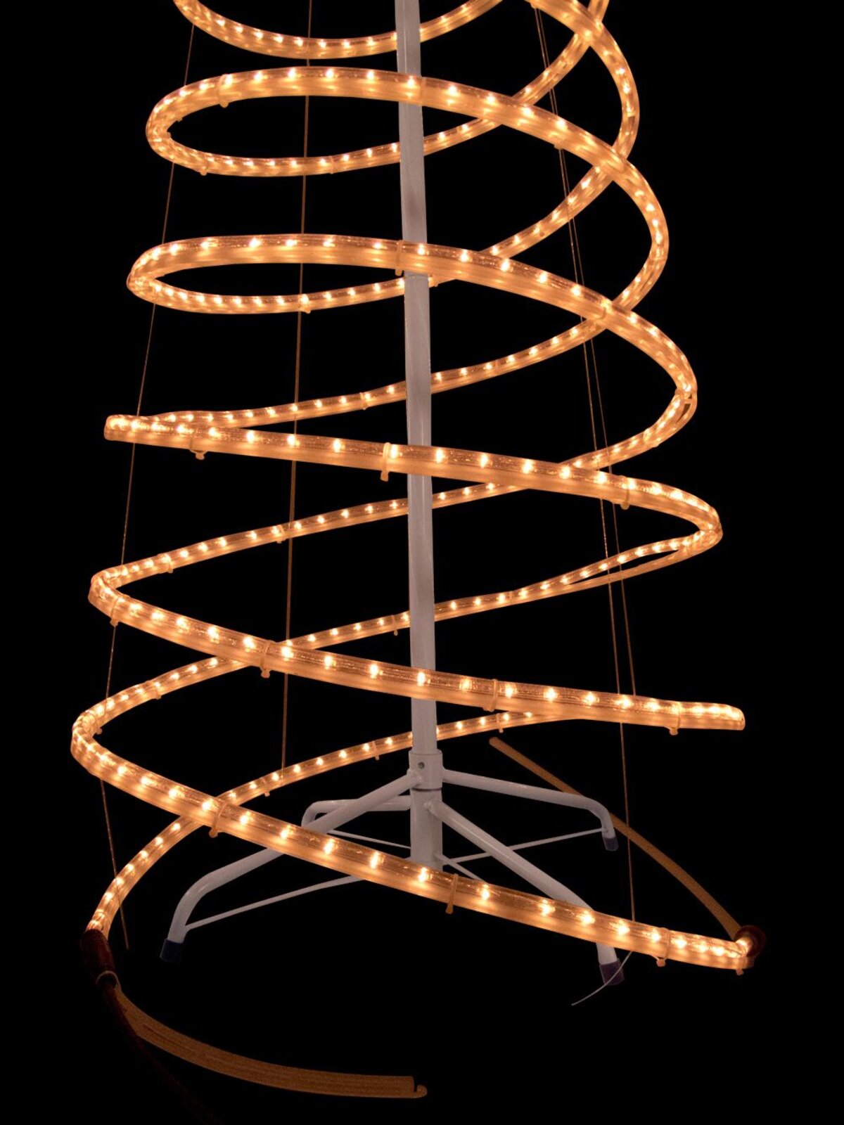 Warm White 3D Rope Light Spiral Tree - 1.8m — image 3