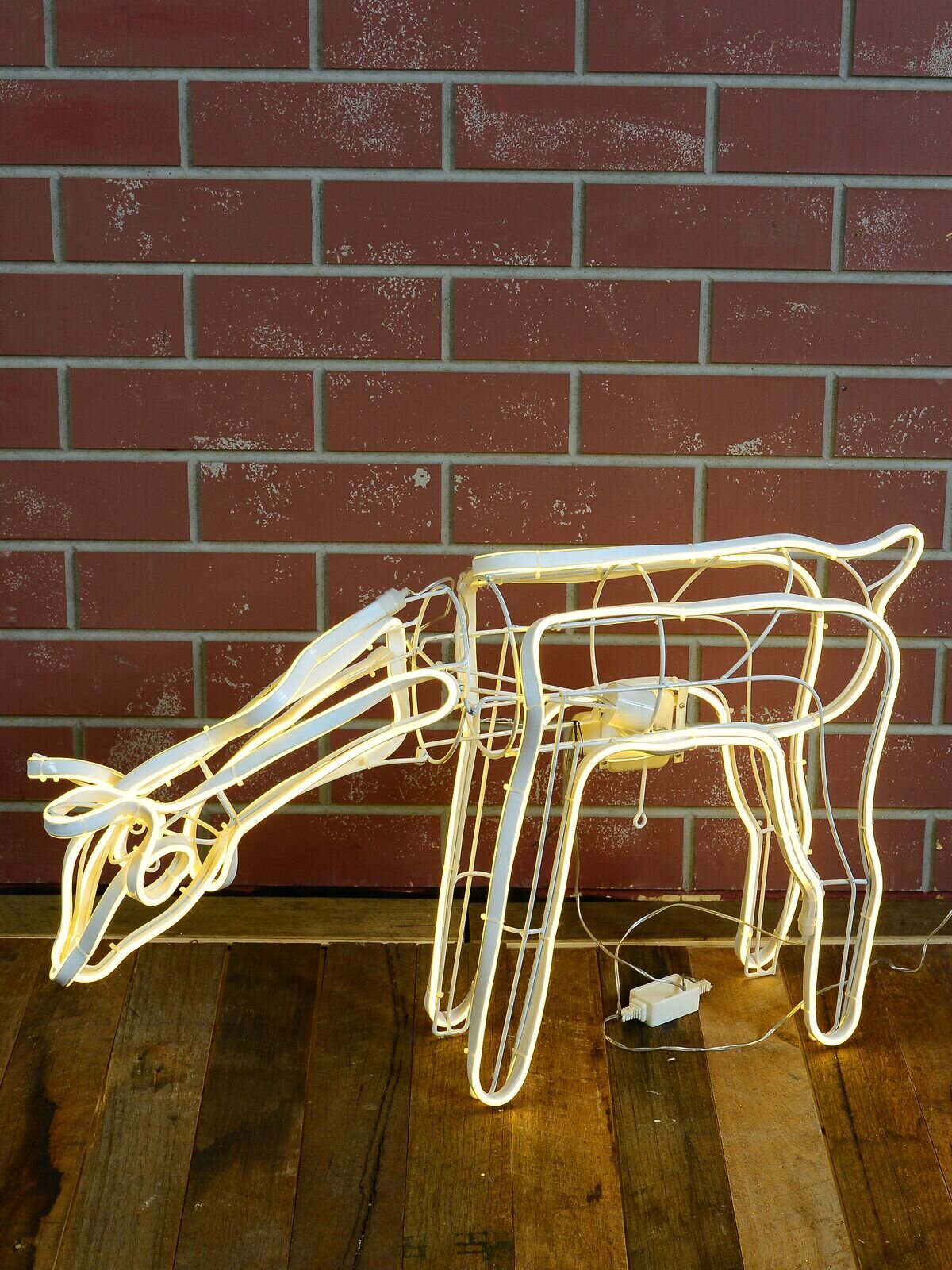 Warm White Animated Grazing Reindeer Neon Christmas Light Display - 77cm — image 5