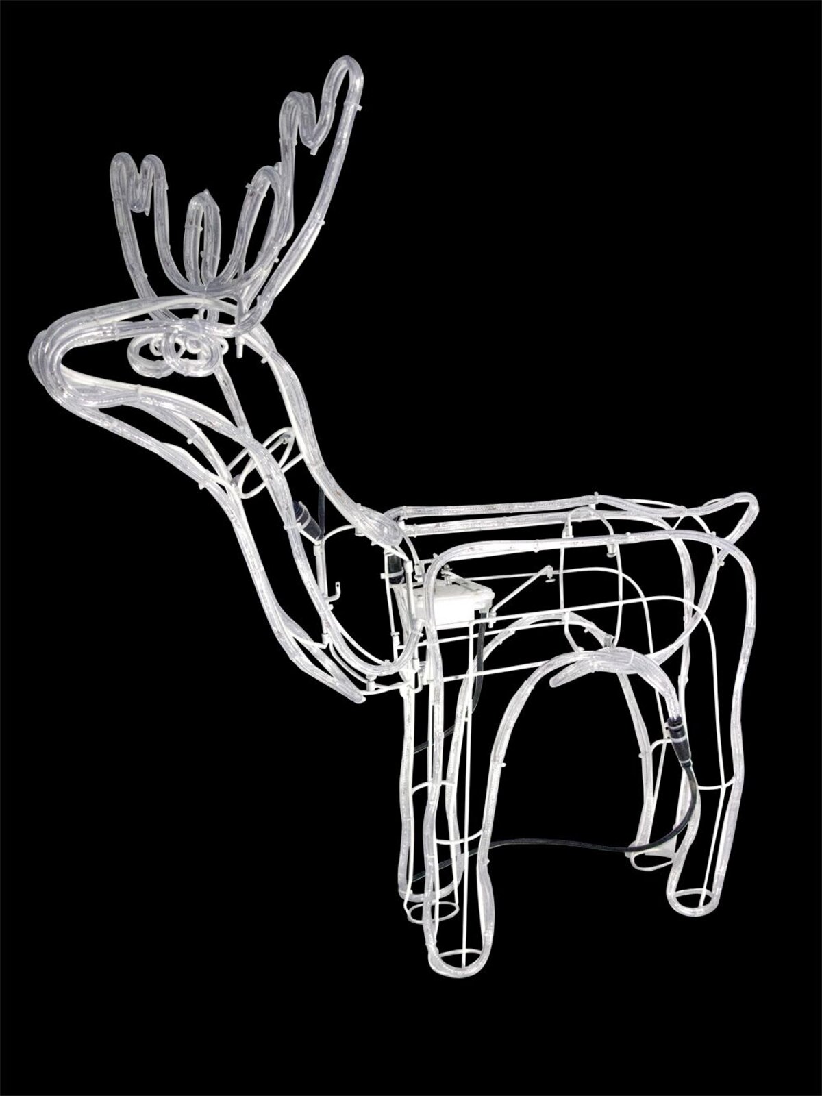White LED Large 3D Standing Buck Rope Light Display - 95cm — image 3