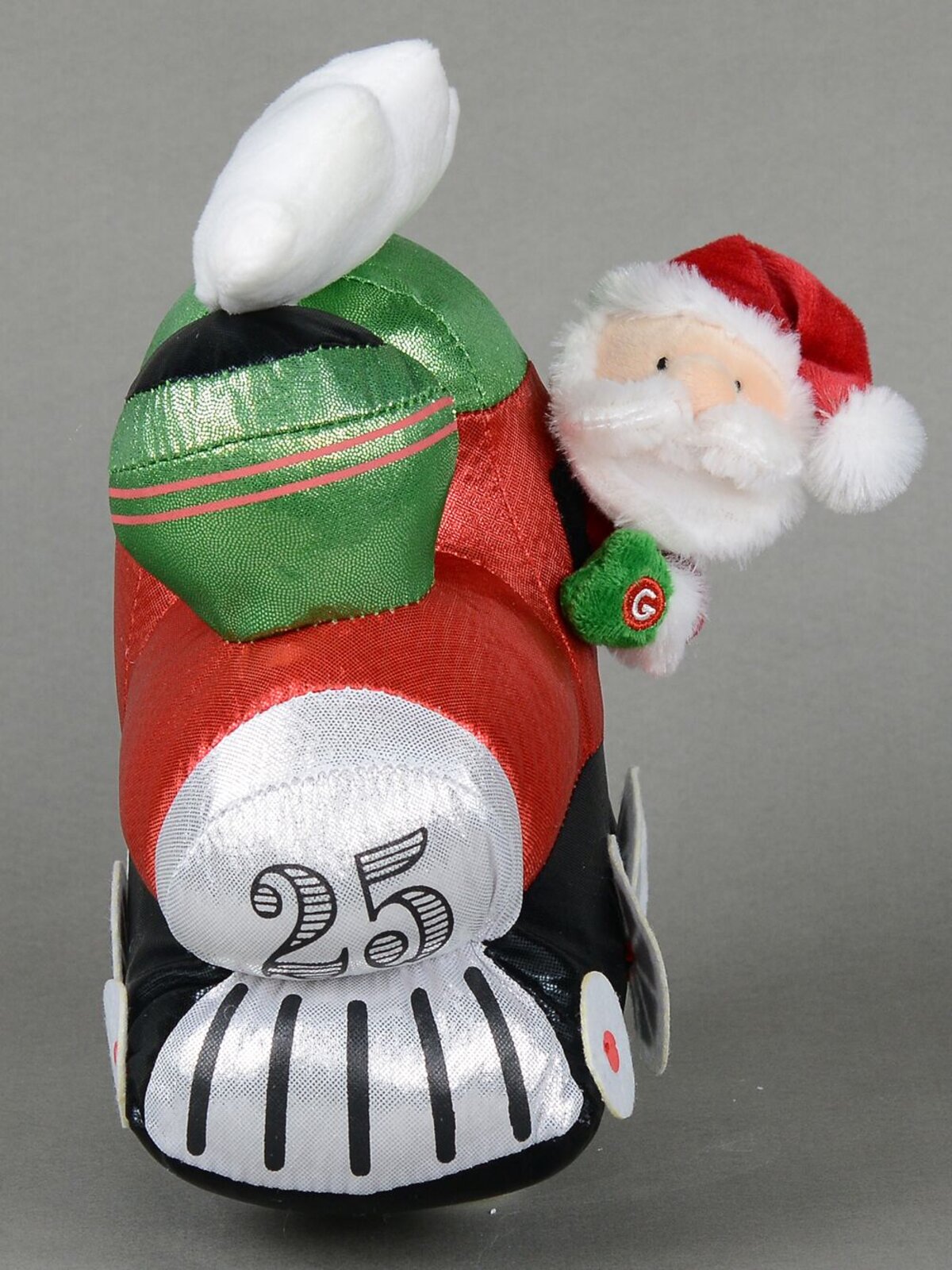 Wobbling Christmas Train Locomotive Christmas Animation With Santa - 28cm