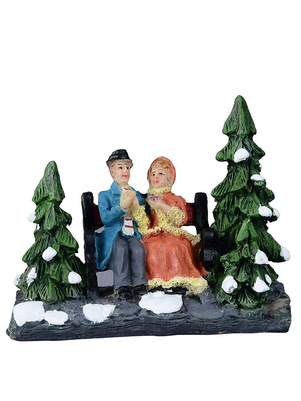 10x Nostalgic Winter Park Village Scene | 11cm Tree — image 5