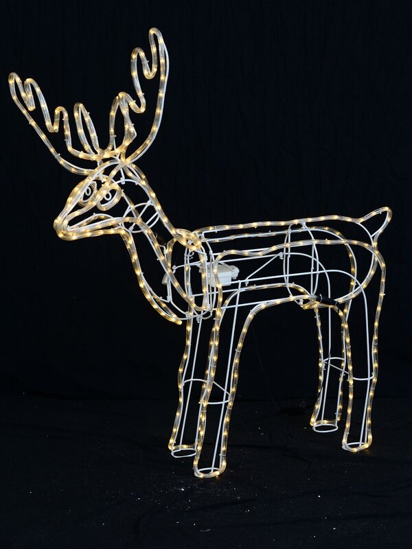 1.1m Outdoor 3D Moving Head Standing Reindeer LED Rope Light Display — image 3