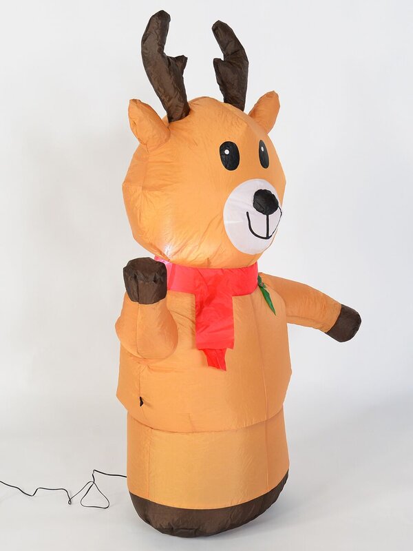 1.2m Waving Illuminated Reindeer Christmas Inflatable — image 3