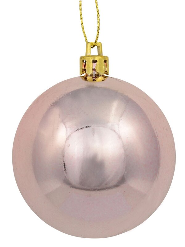 12x Timeless Gold Champagne & Pink Essential Metallic & Matte Bauble | 60mm — image 8