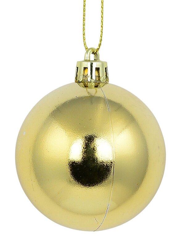 12x Timeless Red Green & Gold Essential Mixed Finish Ball Bauble Set | 60mm — image 5